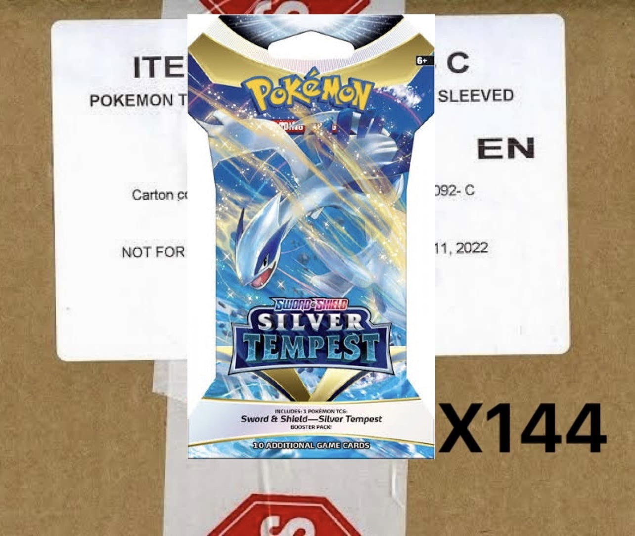 SWSH SILVER TEMPEST Sealed Blister Case (144 PACKS)