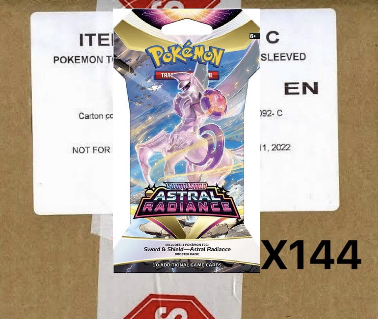 SWSH ASTRAL RADIANCE Sealed Blister Case (144 PACKS)