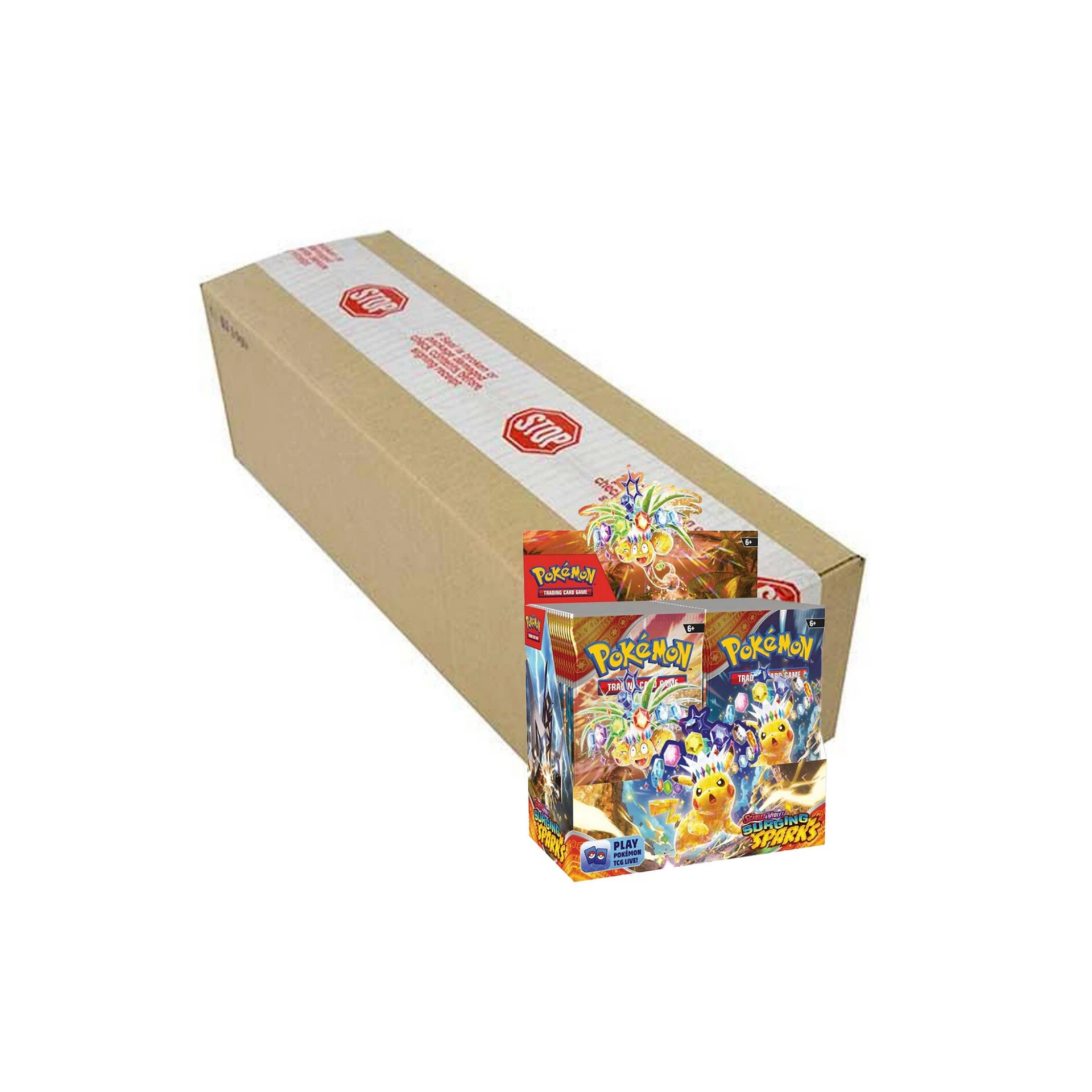 SV SURGING SPARKS Sealed Booster Case (216 PACKS)