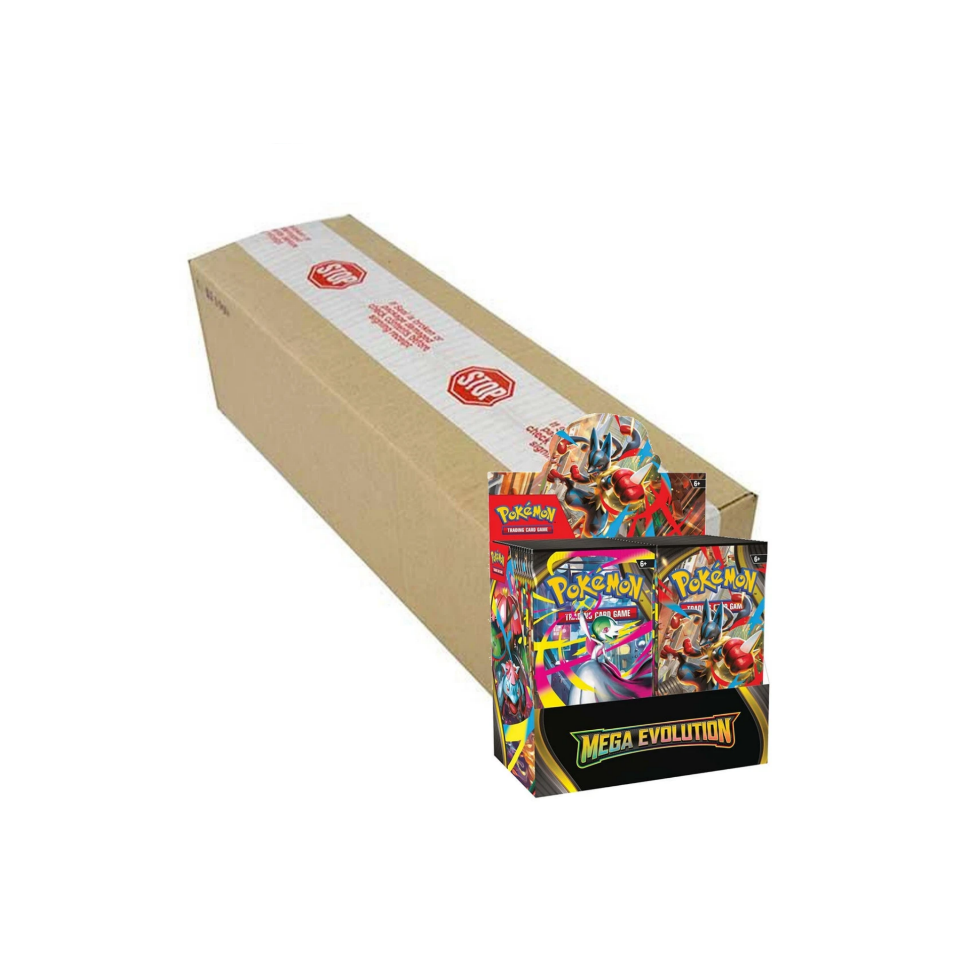 MEGA EVOLUTIONS Sealed Enhanced with box topper Booster Case (216 PACKS)