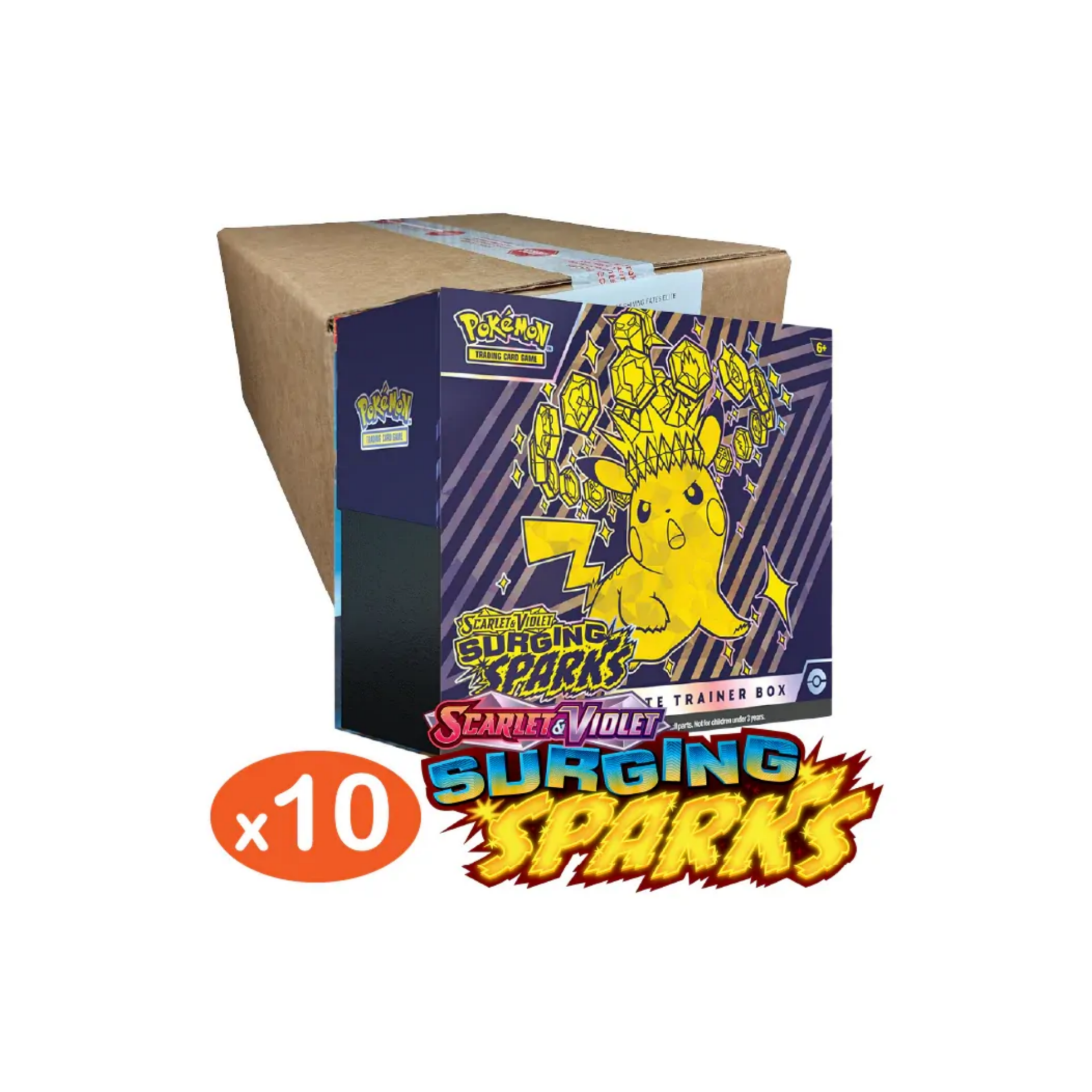 SEALED CASE 10X Pokemon Surging Sparks Elite Trainer Boxes